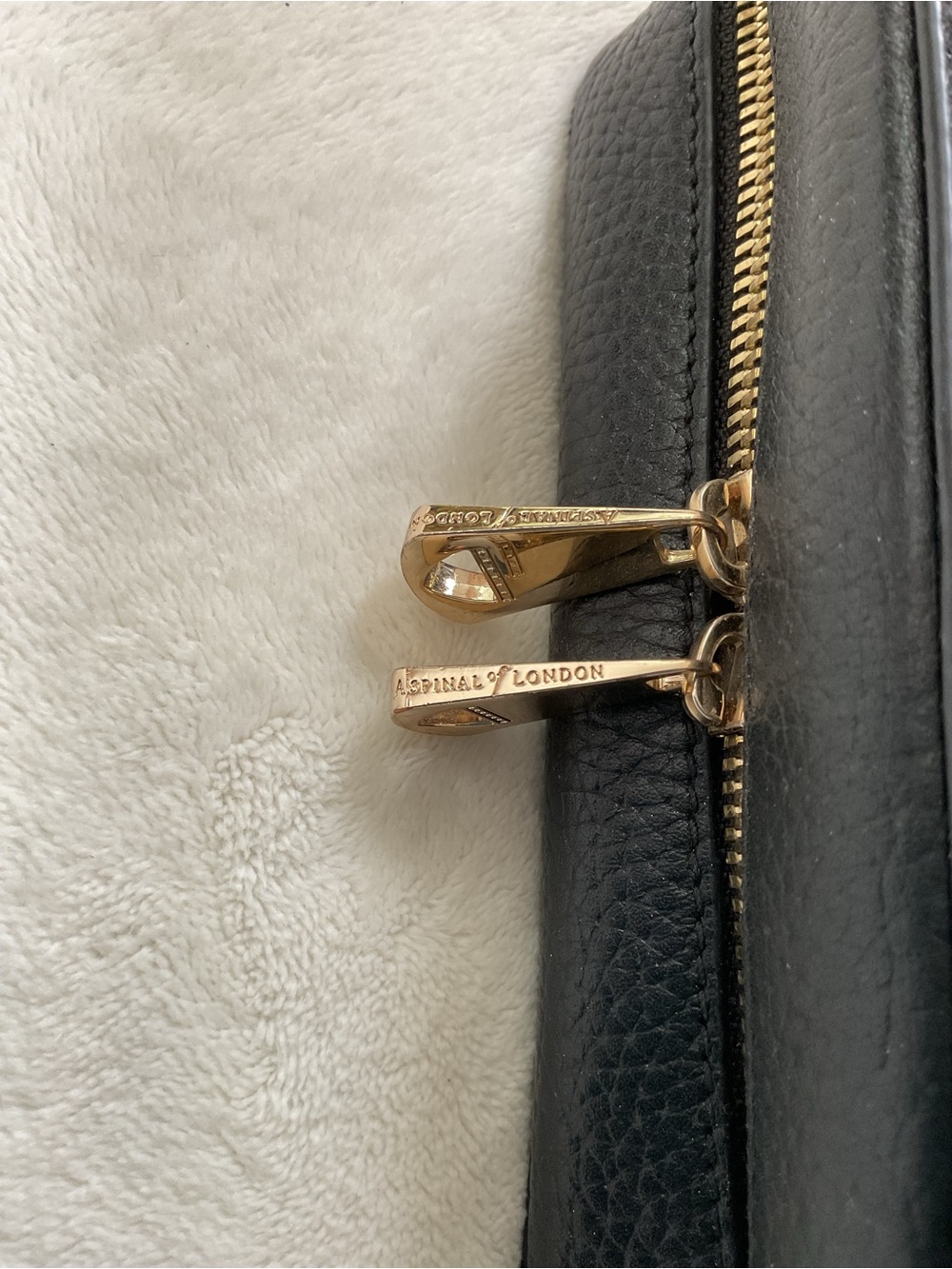 Aspinal of London Camera A Bag Black Pebble Leather Crossbody - Picture 5 of 16